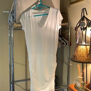 Athleta white V neck dress like new